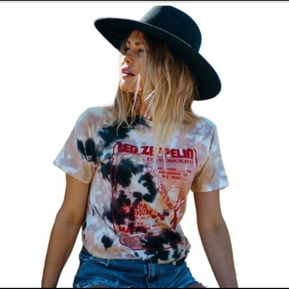 𝅺🔥LED Zeppelin Tie‎ Dye Retro T-shirt. 🎸🎵New - Picture 5 of 9